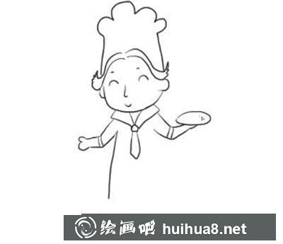簡(jiǎn)筆畫(huà)教程怎么畫(huà)廚師