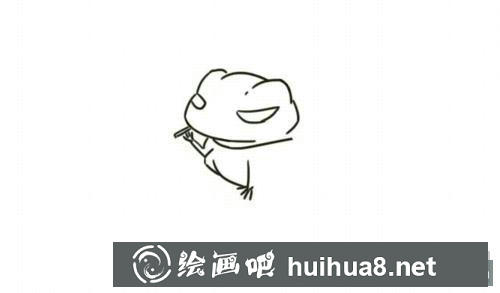 旅行青蛙簡(jiǎn)筆畫過程