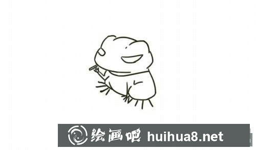 旅行青蛙簡(jiǎn)筆畫過程