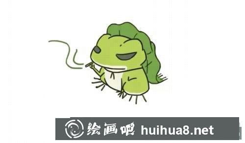 旅行青蛙簡(jiǎn)筆畫過程