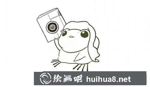 旅行青蛙簡(jiǎn)筆畫(huà)過(guò)程