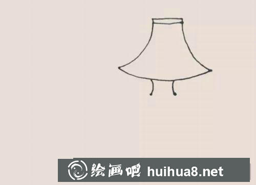 臺燈兒童畫過程