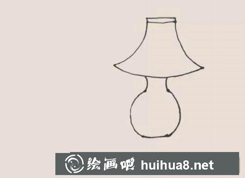 臺燈兒童畫過程