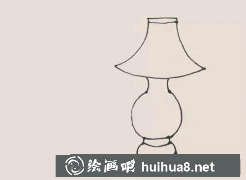 臺燈兒童畫過程