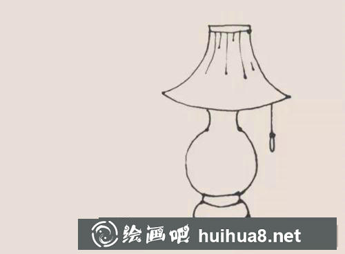 臺燈兒童畫過程