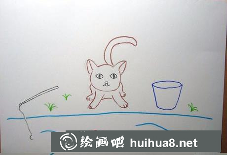 小貓釣魚