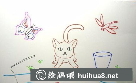 小貓釣魚