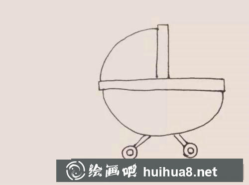 嬰兒車兒童畫過程