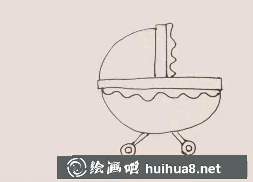 嬰兒車兒童畫過程