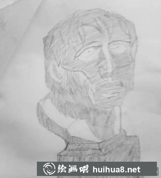 美術(shù)聯(lián)考素描不及格卷
