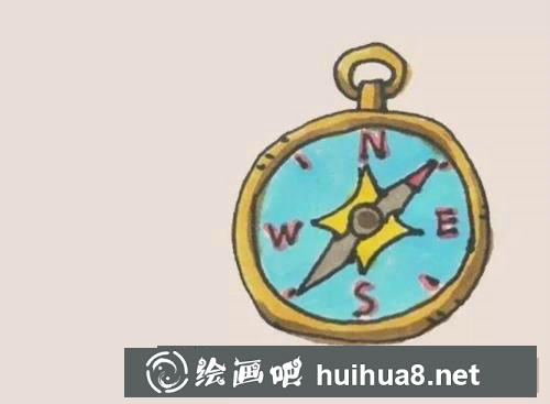 指南針簡(jiǎn)筆畫(huà)過(guò)程 指南針簡(jiǎn)筆畫(huà)過(guò)程