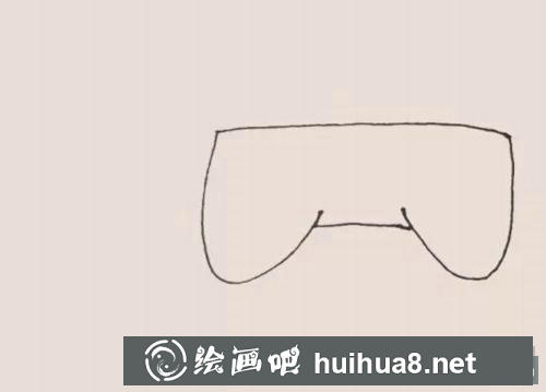 游戲手柄簡筆畫過程