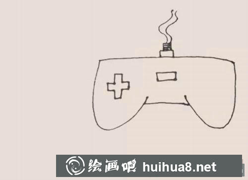 游戲手柄簡筆畫過程