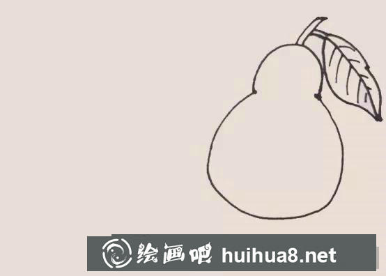 蘋果簡筆畫過程