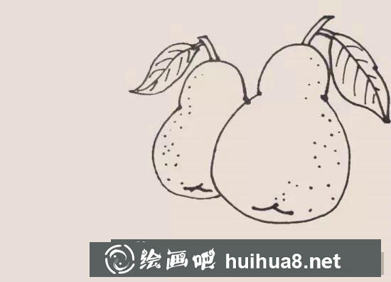 蘋果簡筆畫過程