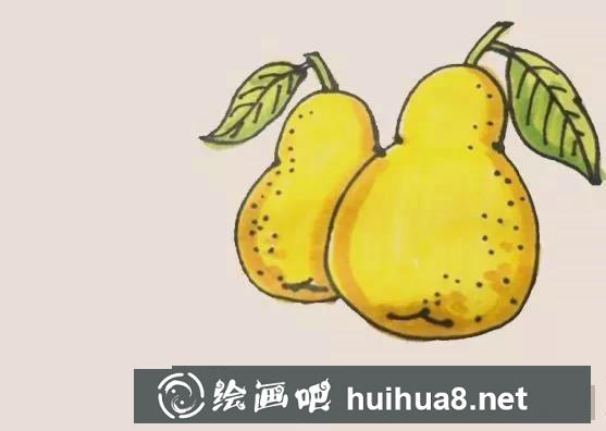 蘋果簡筆畫過程