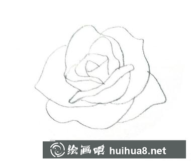 玫瑰花簡筆畫
