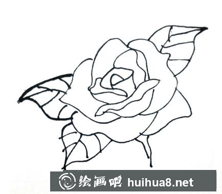 玫瑰花簡筆畫