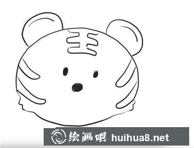 簡(jiǎn)筆畫教程怎么畫可愛的小老虎