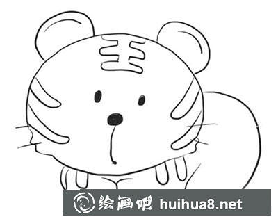 簡(jiǎn)筆畫教程怎么畫可愛的小老虎