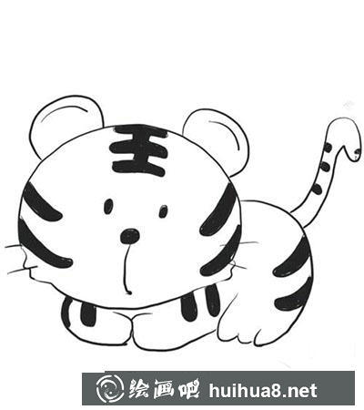 簡(jiǎn)筆畫教程怎么畫可愛的小老虎