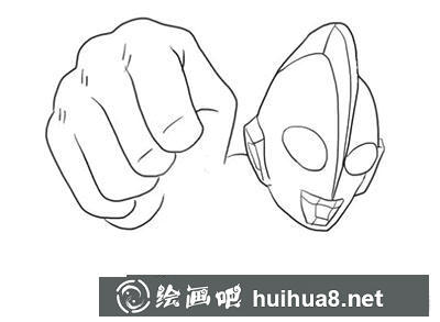簡筆畫教程奧特曼登場怎么畫