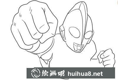簡筆畫教程奧特曼登場怎么畫
