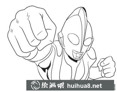 簡筆畫教程奧特曼登場怎么畫