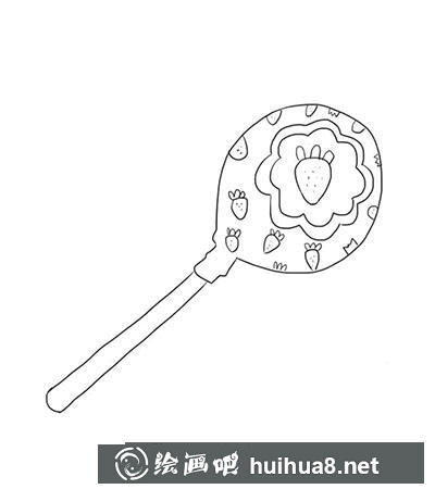 簡筆畫教程怎么畫草莓棒棒糖