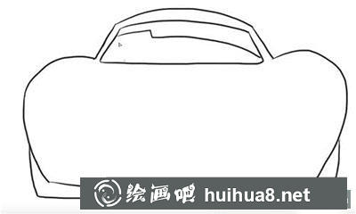 簡(jiǎn)筆畫教程怎么畫汽車總動(dòng)員閃電麥昆