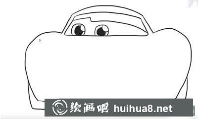 簡(jiǎn)筆畫教程怎么畫汽車總動(dòng)員閃電麥昆