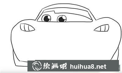 簡(jiǎn)筆畫教程怎么畫汽車總動(dòng)員閃電麥昆