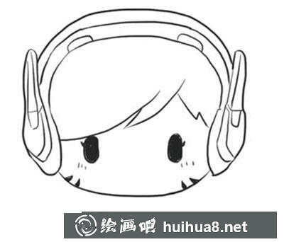 簡筆畫教程怎么畫《守望先鋒》人物