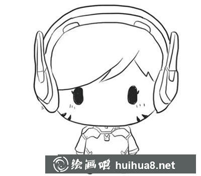 簡筆畫教程怎么畫《守望先鋒》人物