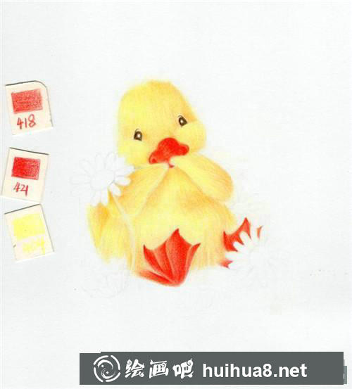 小黃鴨兒童畫