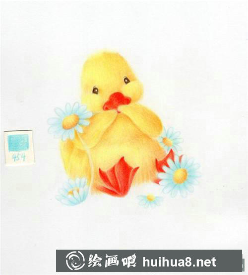 小黃鴨兒童畫