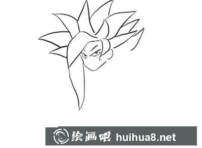 簡筆畫教程怎么畫超級(jí)賽亞人