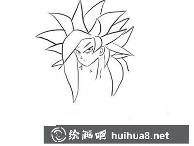 簡筆畫教程怎么畫超級(jí)賽亞人