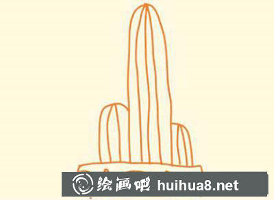 簡(jiǎn)筆畫教程怎么畫仙人掌