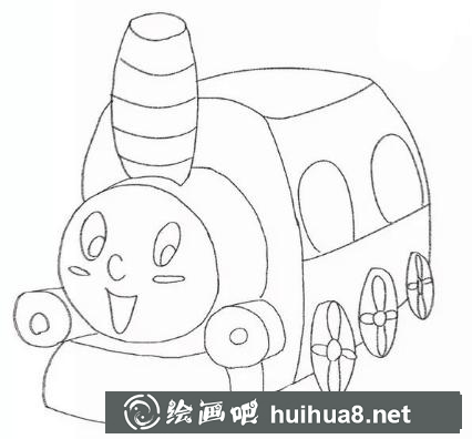 小火車兒童畫