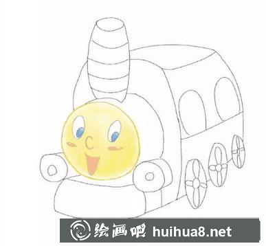 小火車兒童畫
