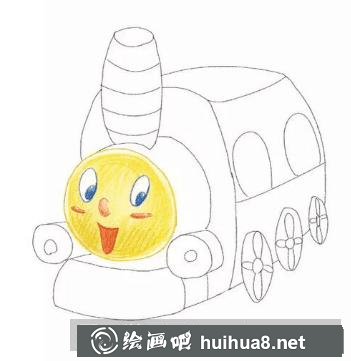 小火車兒童畫