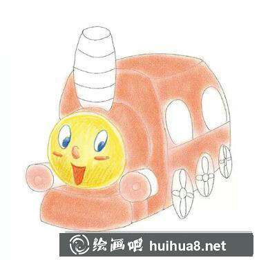 小火車兒童畫
