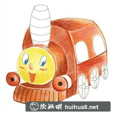 小火車兒童畫