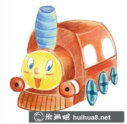 小火車兒童畫