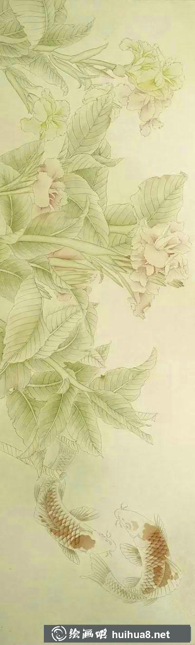 工筆畫教程怎么畫《荷花戲水圖》