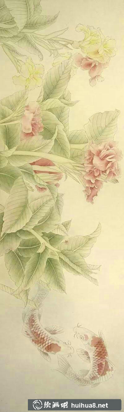 工筆畫教程怎么畫《荷花戲水圖》