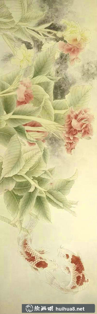 工筆畫教程怎么畫《荷花戲水圖》