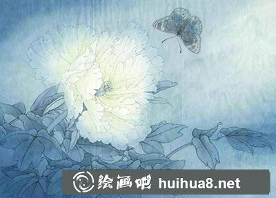 工筆畫教程怎么畫《鳳丹白蛺蝶》