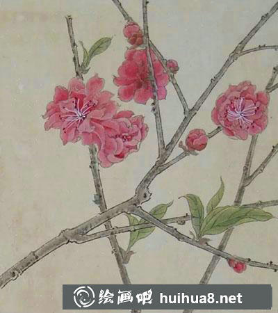 工筆畫教程怎么畫桃花